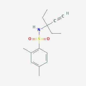 molecular formula C15H21NO2S B5434290 N-(3-ETHYL-1-PENTYN-3-YL)-2,4-DIMETHYLBENZENESULFONAMIDE 