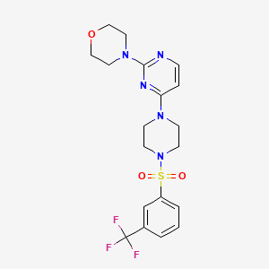 4-[4-(4-{[3-(trifluoromethyl)phenyl]sulfonyl}-1-piperazinyl)-2-pyrimidinyl]morpholine