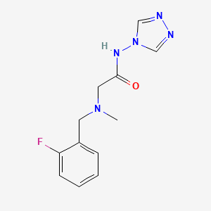 N~2~-(2-fluorobenzyl)-N~2~-methyl-N~1~-4H-1,2,4-triazol-4-ylglycinamide