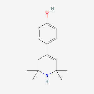 molecular formula C15H21NO B5434402 4-(2,2,6,6-tetramethyl-1,2,3,6-tetrahydro-4-pyridinyl)phenol 