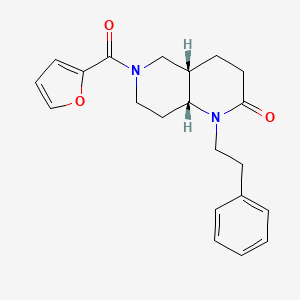 (4aS*,8aR*)-6-(2-furoyl)-1-(2-phenylethyl)octahydro-1,6-naphthyridin-2(1H)-one