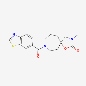 8-(1,3-benzothiazol-6-ylcarbonyl)-3-methyl-1-oxa-3,8-diazaspiro[4.6]undecan-2-one