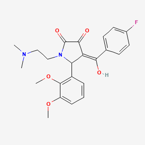 5-(2,3-dimethoxyphenyl)-1-[2-(dimethylamino)ethyl]-4-(4-fluorobenzoyl)-3-hydroxy-2,5-dihydro-1H-pyrrol-2-one