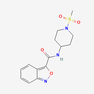 N-[1-(methylsulfonyl)piperidin-4-yl]-2,1-benzisoxazole-3-carboxamide