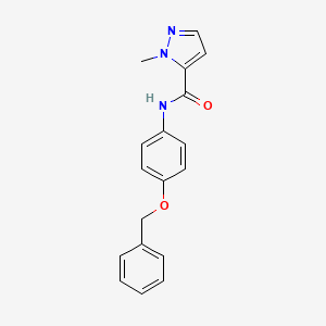 N-[4-(benzyloxy)phenyl]-1-methyl-1H-pyrazole-5-carboxamide