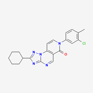 7-(3-chloro-4-methylphenyl)-2-cyclohexylpyrido[3,4-e][1,2,4]triazolo[1,5-a]pyrimidin-6(7H)-one