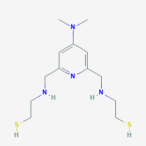 molecular formula C13H24N4S2 B543459 2-[[4-(二甲氨基)-6-[(2-巯基乙氨基)甲基]-2-吡啶基]甲基氨基]乙硫醇 