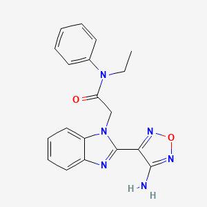 2-[2-(4-amino-1,2,5-oxadiazol-3-yl)-1H-benzimidazol-1-yl]-N-ethyl-N-phenylacetamide