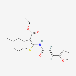 ethyl 2-{[3-(2-furyl)acryloyl]amino}-5-methyl-4,5,6,7-tetrahydro-1-benzothiophene-3-carboxylate