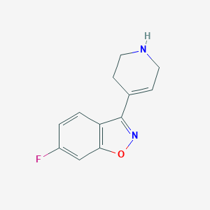 molecular formula C12H11FN2O B054346 6-氟-3-(1,2,3,6-四氢-4-吡啶基)-1,2-苯并异恶唑 CAS No. 439082-09-4