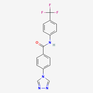 4-(4H-1,2,4-triazol-4-yl)-N-[4-(trifluoromethyl)phenyl]benzamide