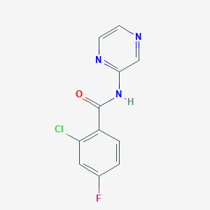 2-chloro-4-fluoro-N-2-pyrazinylbenzamide