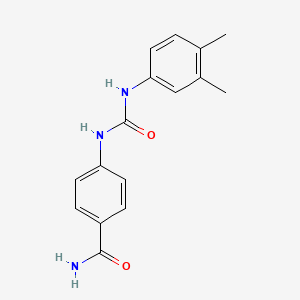 4-({[(3,4-dimethylphenyl)amino]carbonyl}amino)benzamide