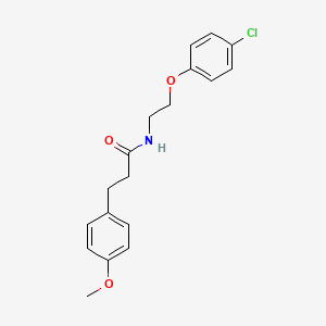 molecular formula C18H20ClNO3 B5434684 N-[2-(4-chlorophenoxy)ethyl]-3-(4-methoxyphenyl)propanamide 