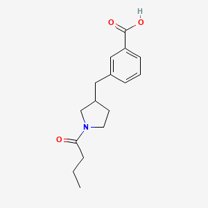 3-[(1-butyryl-3-pyrrolidinyl)methyl]benzoic acid