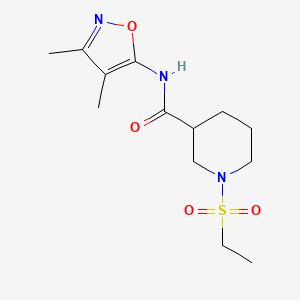 N-(3,4-dimethyl-5-isoxazolyl)-1-(ethylsulfonyl)-3-piperidinecarboxamide