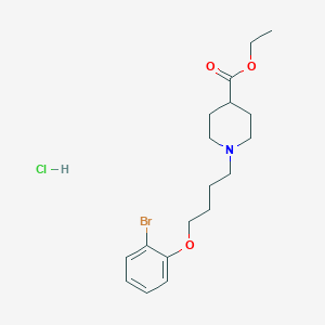 ethyl 1-[4-(2-bromophenoxy)butyl]-4-piperidinecarboxylate hydrochloride