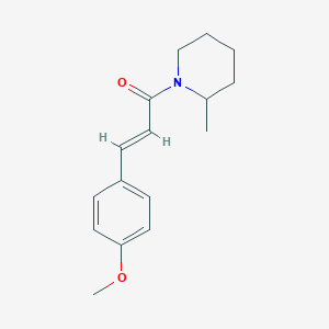 molecular formula C16H21NO2 B5434804 1-[3-(4-methoxyphenyl)acryloyl]-2-methylpiperidine 