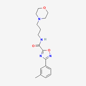 3-(3-methylphenyl)-N-[3-(4-morpholinyl)propyl]-1,2,4-oxadiazole-5-carboxamide