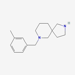 molecular formula C16H24N2 B5434872 7-(3-methylbenzyl)-2,7-diazaspiro[4.5]decane 