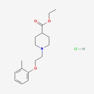 Ethyl 1-[2-(2-methylphenoxy)ethyl]piperidine-4-carboxylate;hydrochloride