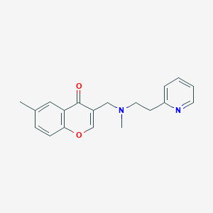 6-methyl-3-({methyl[2-(2-pyridinyl)ethyl]amino}methyl)-4H-chromen-4-one