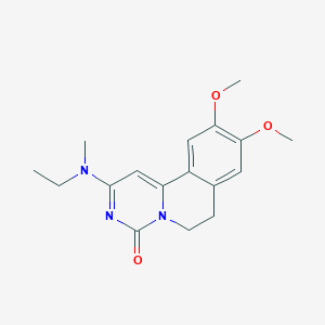 2-[ethyl(methyl)amino]-9,10-dimethoxy-6,7-dihydro-4H-pyrimido[6,1-a]isoquinolin-4-one