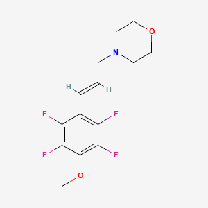 4-[3-(2,3,5,6-tetrafluoro-4-methoxyphenyl)-2-propen-1-yl]morpholine