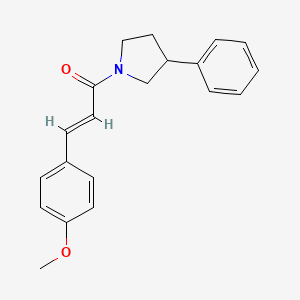 1-[3-(4-methoxyphenyl)acryloyl]-3-phenylpyrrolidine