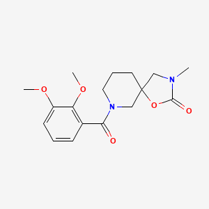 molecular formula C17H22N2O5 B5435065 7-(2,3-dimethoxybenzoyl)-3-methyl-1-oxa-3,7-diazaspiro[4.5]decan-2-one 