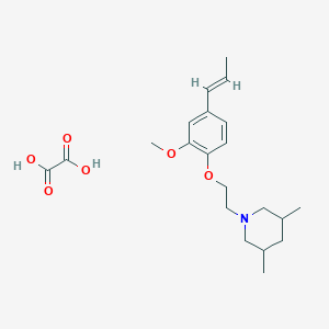 1-{2-[2-methoxy-4-(1-propen-1-yl)phenoxy]ethyl}-3,5-dimethylpiperidine oxalate