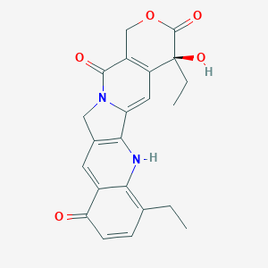 molecular formula C22H20N2O5 B054351 7-乙基-10-羟基喜树碱，98% CAS No. 119577-28-5