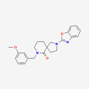 2-(1,3-benzoxazol-2-yl)-7-(3-methoxybenzyl)-2,7-diazaspiro[4.5]decan-6-one