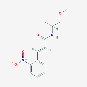 N-(2-methoxy-1-methylethyl)-3-(2-nitrophenyl)acrylamide