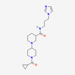 1'-(cyclopropylcarbonyl)-N-[3-(1H-imidazol-1-yl)propyl]-1,4'-bipiperidine-3-carboxamide