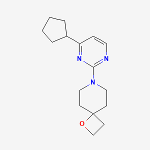 7-(4-cyclopentylpyrimidin-2-yl)-1-oxa-7-azaspiro[3.5]nonane