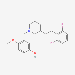 3-({3-[2-(2,6-difluorophenyl)ethyl]-1-piperidinyl}methyl)-4-methoxyphenol