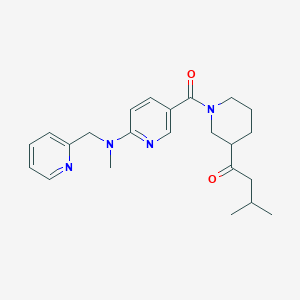 3-methyl-1-[1-({6-[methyl(pyridin-2-ylmethyl)amino]pyridin-3-yl}carbonyl)piperidin-3-yl]butan-1-one