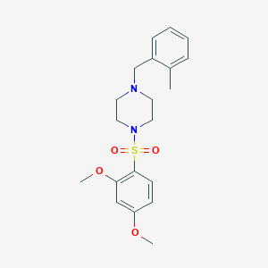 1-[(2,4-dimethoxyphenyl)sulfonyl]-4-(2-methylbenzyl)piperazine