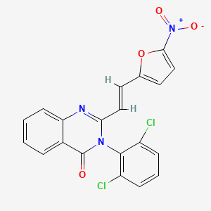 3-(2,6-dichlorophenyl)-2-[2-(5-nitro-2-furyl)vinyl]-4(3H)-quinazolinone