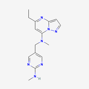 5-ethyl-N-methyl-N-{[2-(methylamino)-5-pyrimidinyl]methyl}pyrazolo[1,5-a]pyrimidin-7-amine