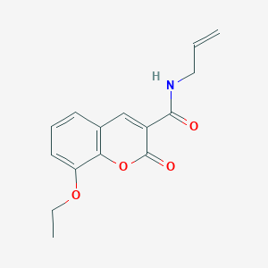 molecular formula C15H15NO4 B5435275 N-allyl-8-ethoxy-2-oxo-2H-chromene-3-carboxamide 