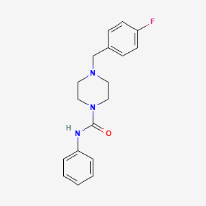 molecular formula C18H20FN3O B5435276 4-(4-fluorobenzyl)-N-phenyl-1-piperazinecarboxamide 