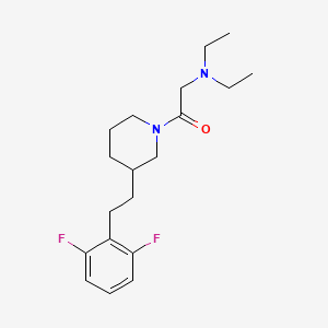 (2-{3-[2-(2,6-difluorophenyl)ethyl]-1-piperidinyl}-2-oxoethyl)diethylamine