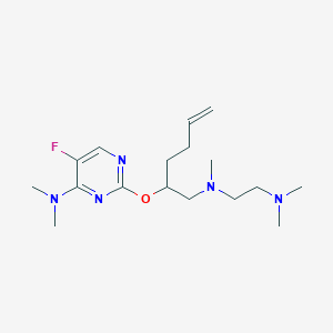 N-[((2R,5S)-5-{[4-(dimethylamino)-5-fluoropyrimidin-2-yl]methyl}tetrahydrofuran-2-yl)methyl]-N,N',N'-trimethylethane-1,2-diamine