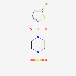 1-[(5-bromo-2-thienyl)sulfonyl]-4-(methylsulfonyl)piperazine