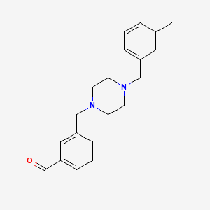 1-(3-{[4-(3-methylbenzyl)-1-piperazinyl]methyl}phenyl)ethanone