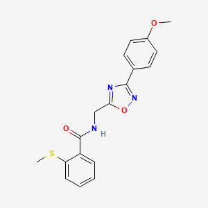 N-{[3-(4-methoxyphenyl)-1,2,4-oxadiazol-5-yl]methyl}-2-(methylthio)benzamide