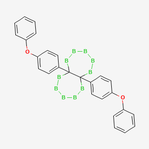 5a,10a-bis(4-phenoxyphenyl)dodecahydro[1,2,3,4,5]pentaborepino[6,7-f][1,2,3,4,5]pentaborepine