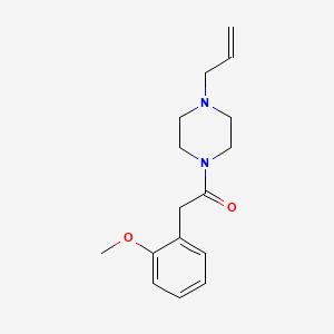 molecular formula C16H22N2O2 B5435478 1-allyl-4-[(2-methoxyphenyl)acetyl]piperazine 